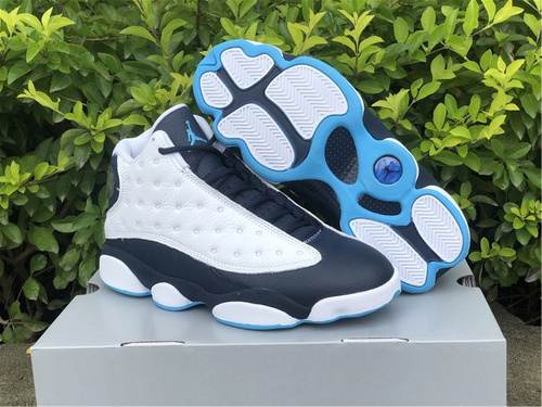 Pure original version_ Air Jordan 13 _Dark Powder Blue_ item_ 414571-144_ full code shipment 7--13-d1ead064